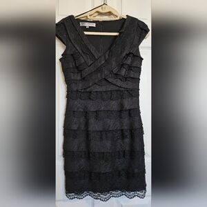 Maggy London Little Black Lace Dress Size 6